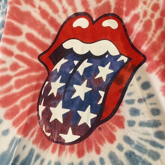 The Rolling Stones Tie Dye Graphic Tee Youth Kids SMALL 6/7 VTG STYLE T SHIRT - Picture 2 of 5